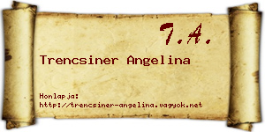 Trencsiner Angelina névjegykártya